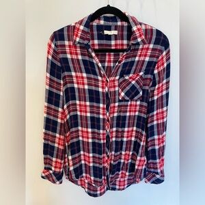 Beach Lunch Lounge - Red/Blue Fannel